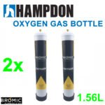2x Bromic 400300 1.56L O2 Bottle 12mm Thread Italy - Image 6