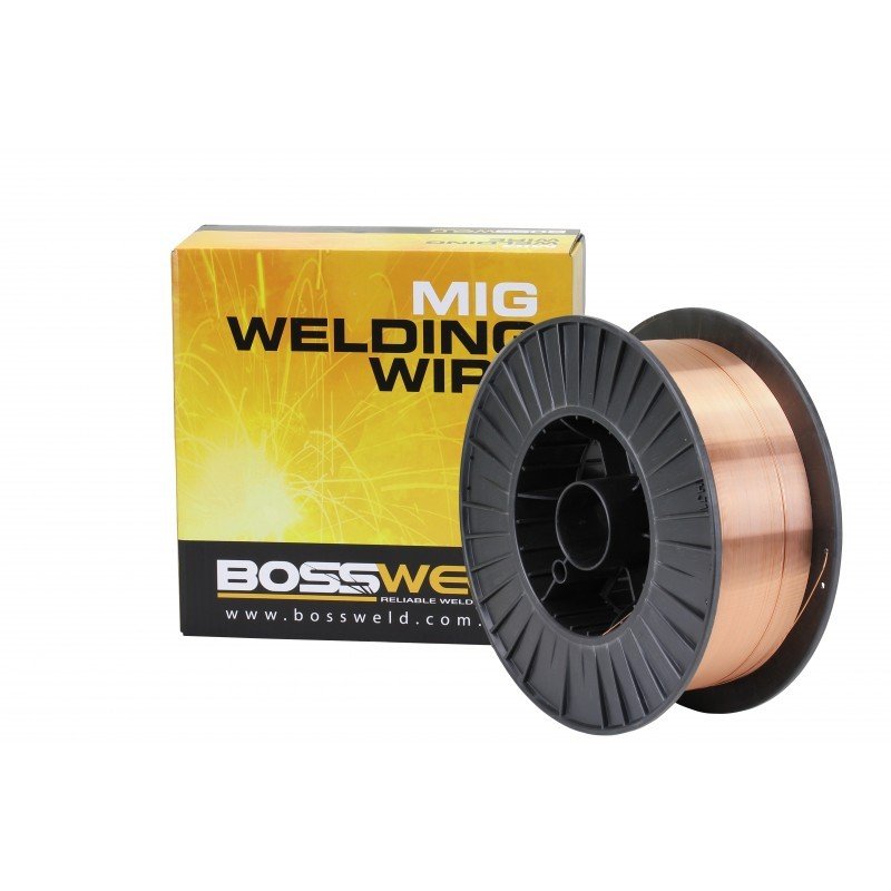200010N Bossweld ER70S-6 Mig Wire 1.0mm 15Kg Layer Wound - Image 1