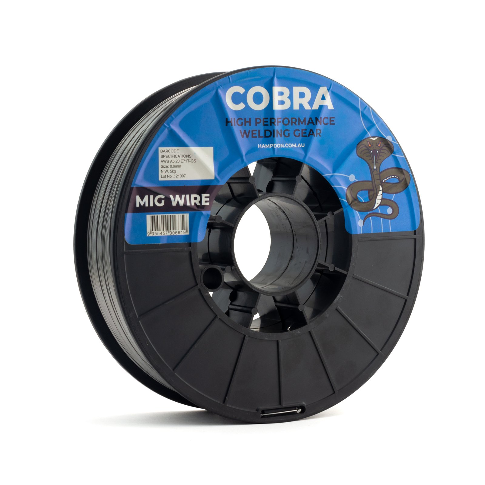 200345_20kg 4 x 5kg - 0.9mm COBRA Gasless E71T-11 Mild Steel MIG Wire - Image 1