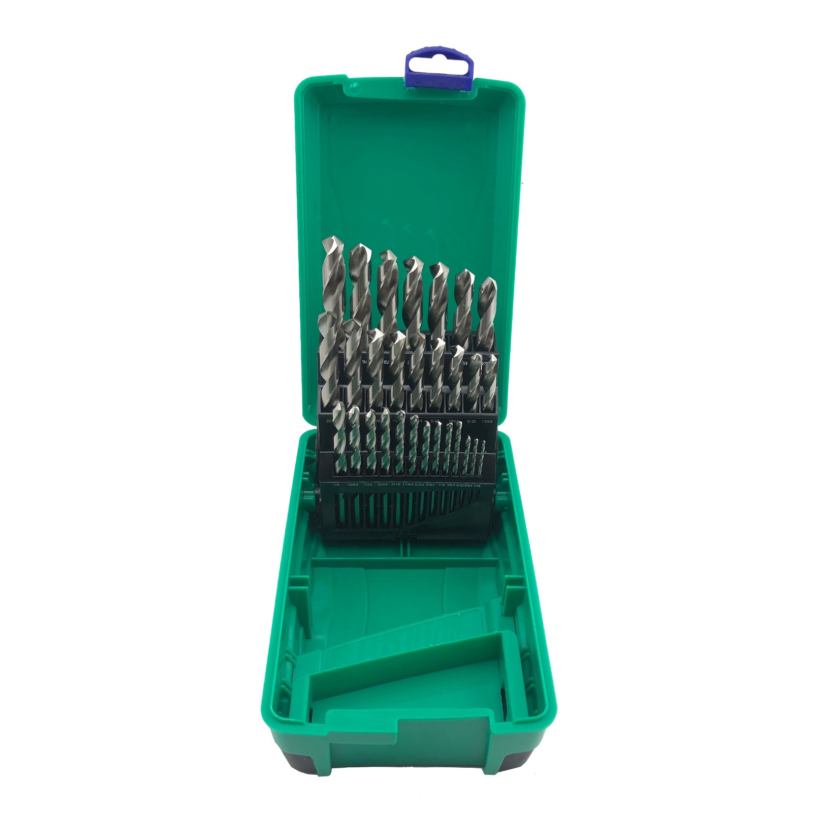 Bordo 29 piece 1/16-1/2" Bright HSS Jobber Drill Bit Set in ABS Plastic