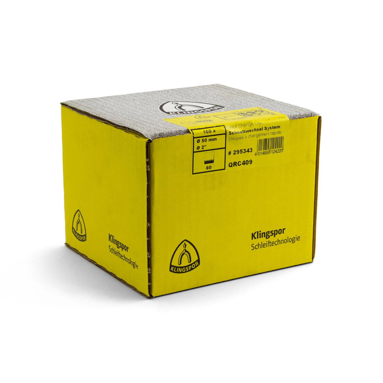 Klingspor 50mm Quick-Change Disc Zirconia 60 Grit - 100 Each