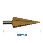 Bordo 4-30mm HSS Spiral Flute TiN Coated Step Drill - Image 4