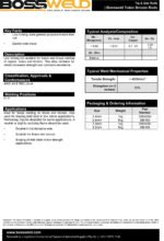 2.4mm x 200g Tobin Bronze Flux Coated TIG / OXY Brazing Rods