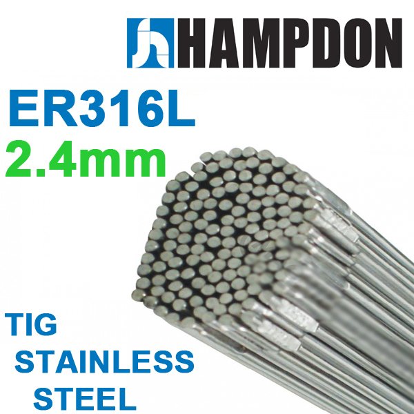 1kg - 2.4mm ER316L Stainless Steel TIG Filler Wire Rods