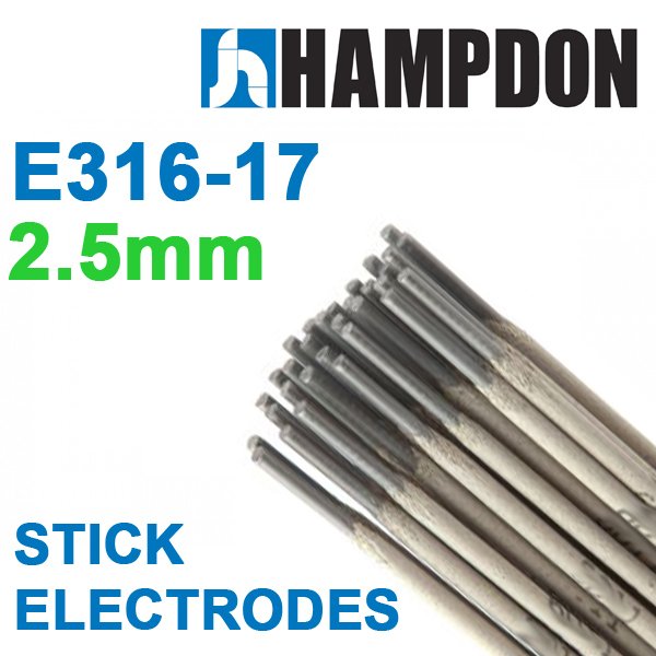 10kg - 2.5mm E316L Stainless Steel Stick Electrodes