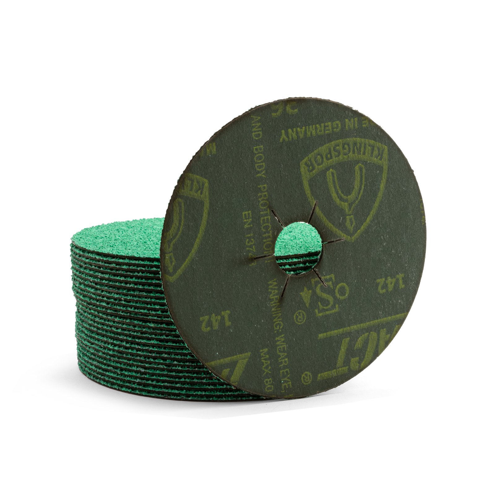 316494_50pk Klingspor FS 966 ACT 125mm 36 Grit Ceramic Sanding Disc 50pk - Image 1