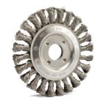 Klingspor 125x14x22.23mm Twist Knot Steel Wheel Brush 2pk - Image 3