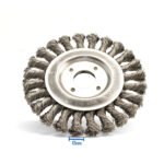 Klingspor 125mm x 14mm x 22.23mm Twist Knot Mild Steel Wheel Brush - 5 Each - Image 6