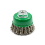 65mm Klingspor Stainless Steel Twist Knot Cup Brush for 5" Angle Grinder 12500 RPM BT 600 Z - 5