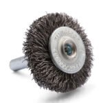 10x Klingspor BRS 600 W Wheel Brush Crimped Wire Steel Shaft - Image 2