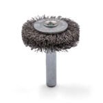 10x Klingspor BRS 600 W Wheel Brush Crimped Wire Steel Shaft