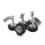 10x Klingspor BRS 600 W Wheel Brush Crimped Wire Steel Shaft - Image 6