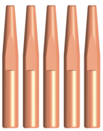 Bernard Style 1.2mm Conical MIG Contact Tips 51mm 5pk - Image 5