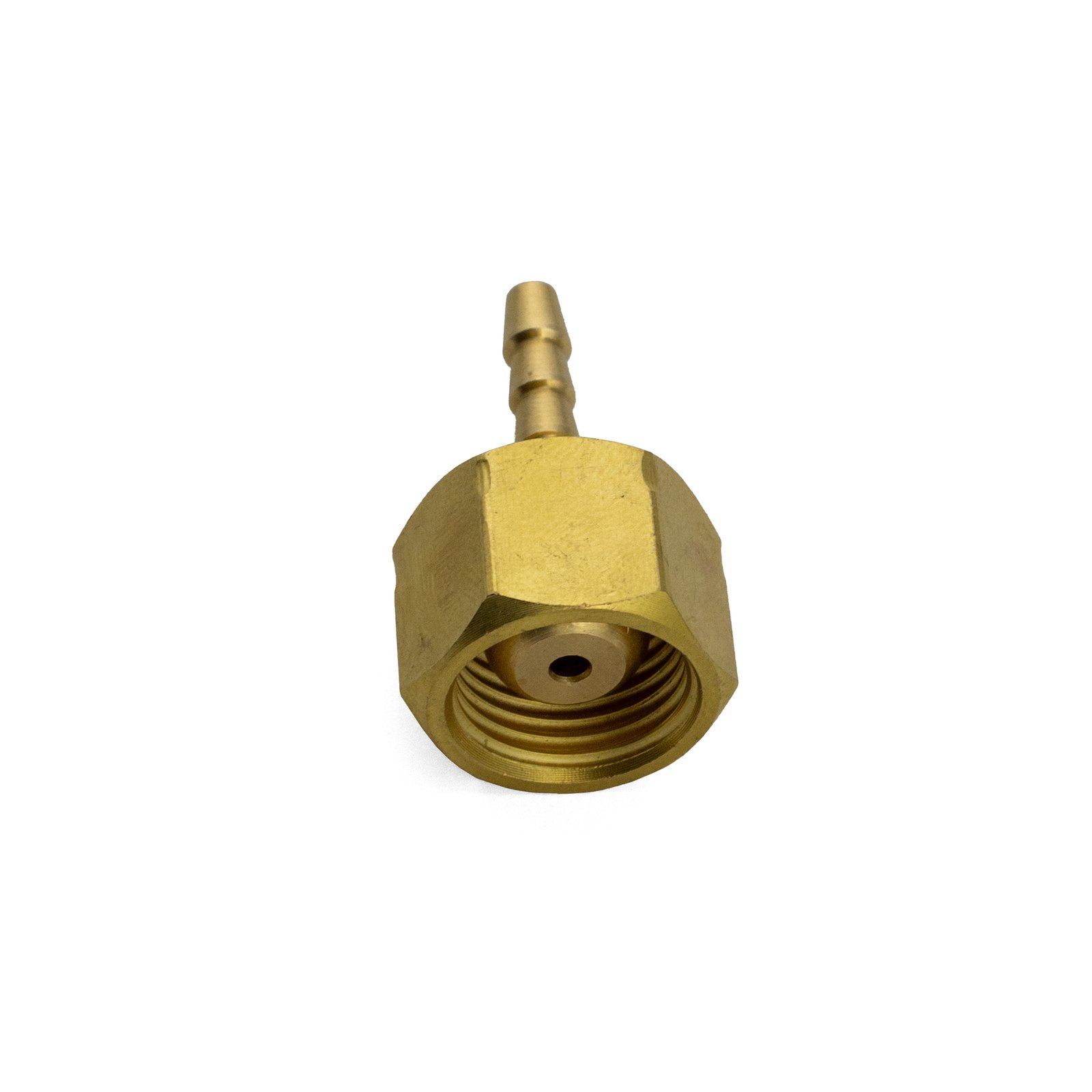 5/8 UNF Brass Barb Fitting 4mm Hose Nut Regulator