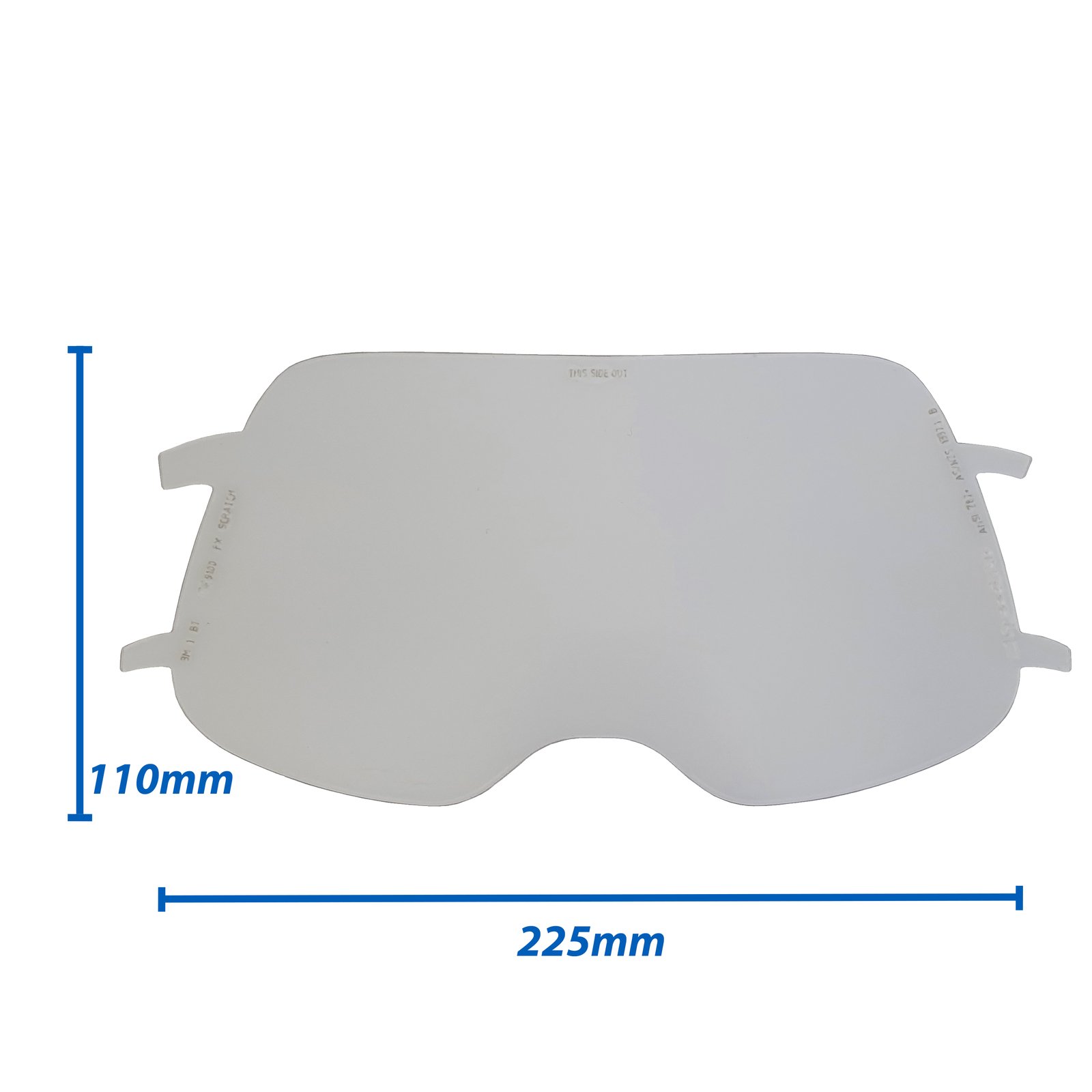 3M Speedglas 9100 FX / FX Air / MP Air - Clear Grinding Visor Lens - 10 Pack