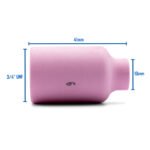 TIG Ceramic Cup / Nozzle #6 GAS LENS - 5 Each - WP-17 /18 / 26 - Image 5