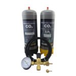 Disposable PURE CO2 Gas Bottle 2.2L 2-Pack Combo Kit - Image 2