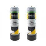 Disposable Food Grade Co2 Gas Bottle 2.2L 2-Pack Combo Kit - Image 3