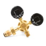 Harris 601 LPG Regulator / Flow meter Twin Gauge - Image 3