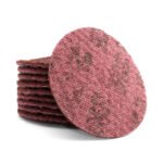 3M Scotch-Brite Maroon Medium Surface Conditioning Disc - 100mm x 16mm - 100 Each - Image 5