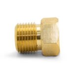Right Hand 5/8 Water Nut Brass Nut - 1 Each - Image 3