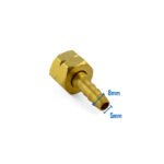 5/8 UNF Left Hand Brass Barb Fitting 5mm Hose LPG Acetylene Regulators - Image 4
