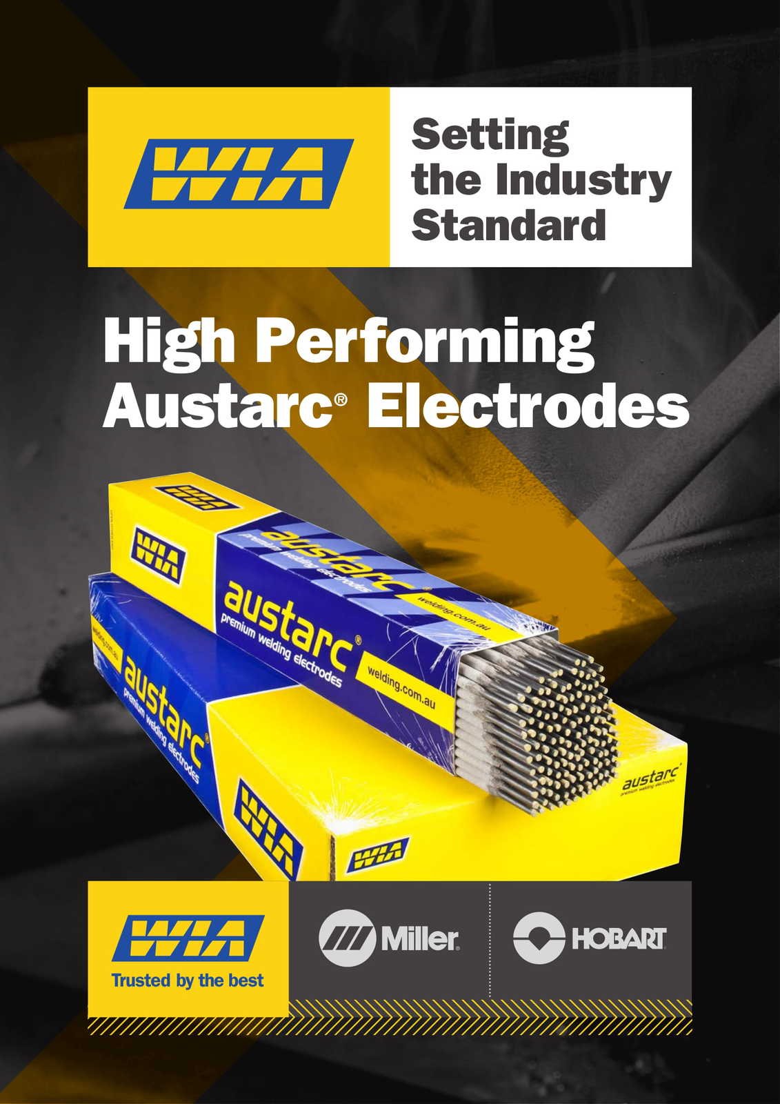 12.5kg - 2.5mm WIA AUSTARC 16TC Low Hydrogen Electrodes