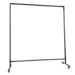 1.8 x 2.7m Red Welding Curtain / Screen and frame Combo - Image 2
