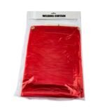 1.8 x 2.7m Red Welding Curtain / Screen and frame Combo - Image 5
