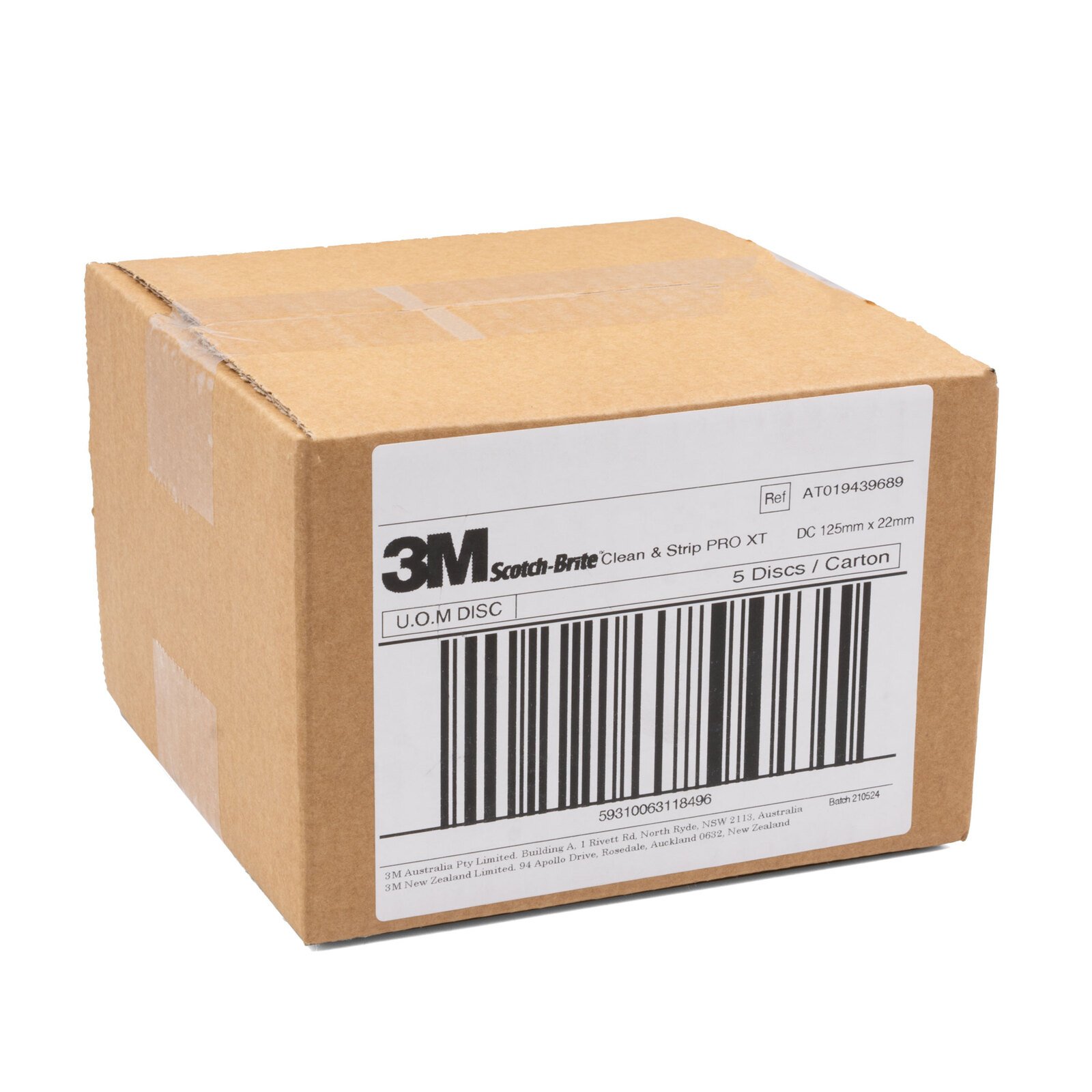 3M 5" 125mm x 22mm XT-DC Clean & Strip Disc -  10 Each