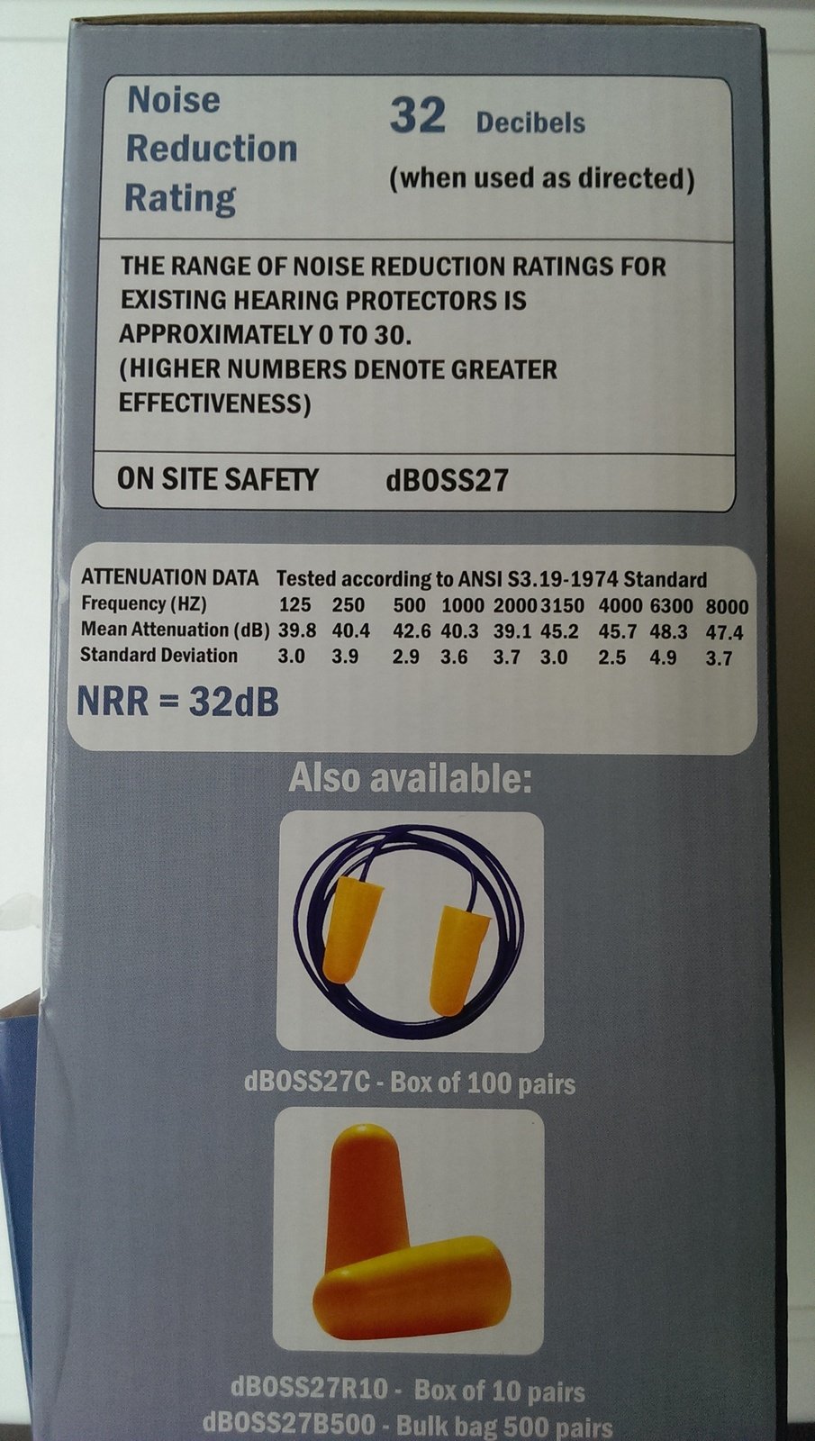 20 x Pairs of Ear Plugs - Disposable - Foam individual wrap