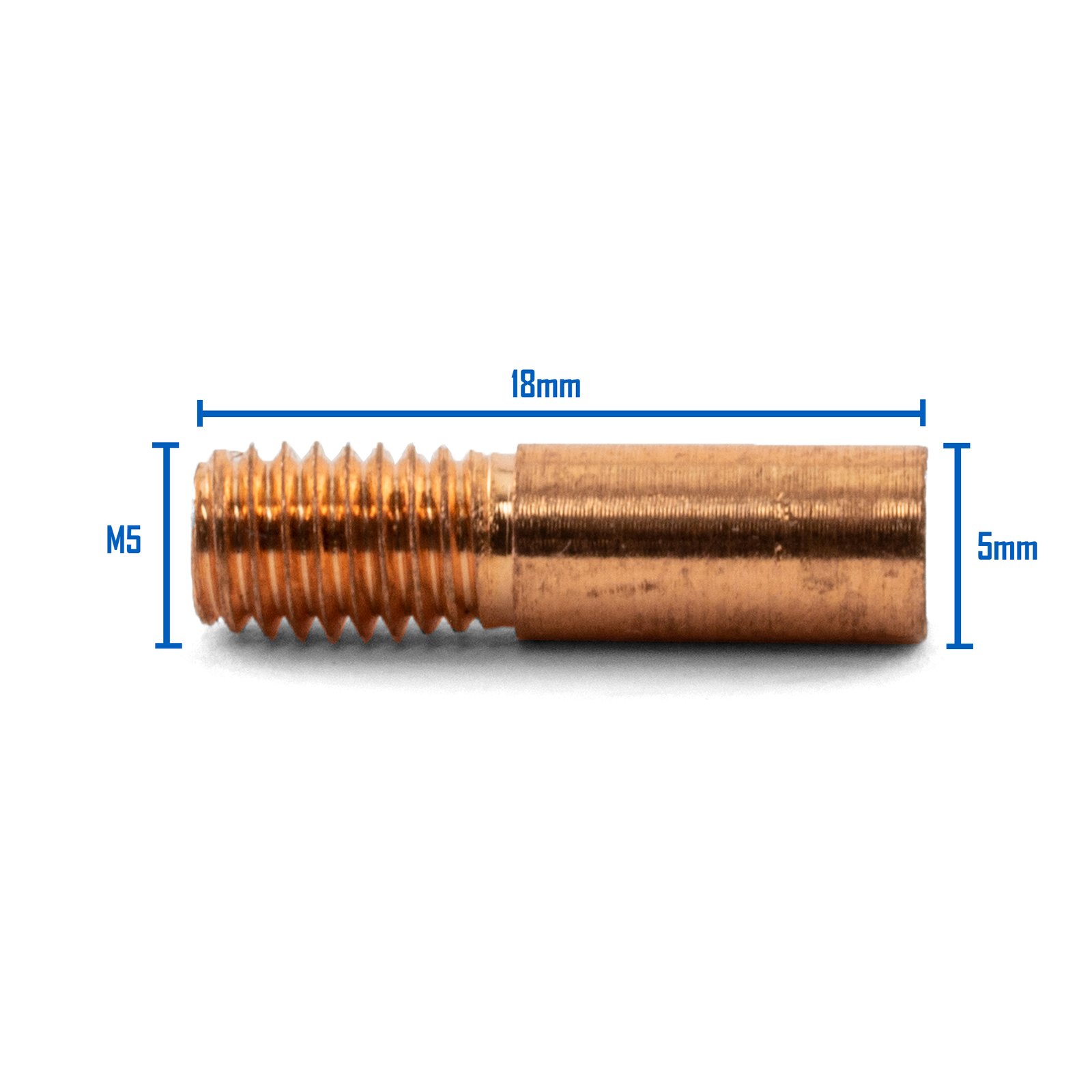 CT0655-10 Binzel Style MIG Contact Tips 0.6mm M5 10 Pack MIGMATE - Image 1