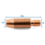 Binzel Style MIG Contact Tips for ALUMINIUM 1.0mm - 100 pack - M6 x 8mm x 1.0mm - Image 4