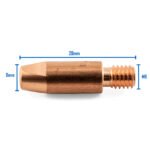 Binzel Style MIG Contact Tips ALUMINIUM 1.6mm M6x8mm 25pk