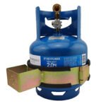 10x E Size Welding Gas Bottle Holders 203-222mm Steel Restraint - Image 2