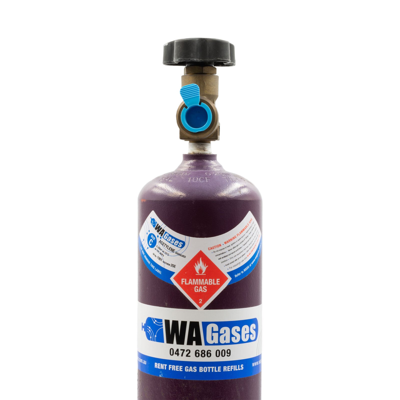 Acetylene C Size Welding Gas bottle - No Rent