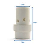 Binzel MB36 MIG Gas Diffuser Duroplast 2pcs Black/White - Image 3