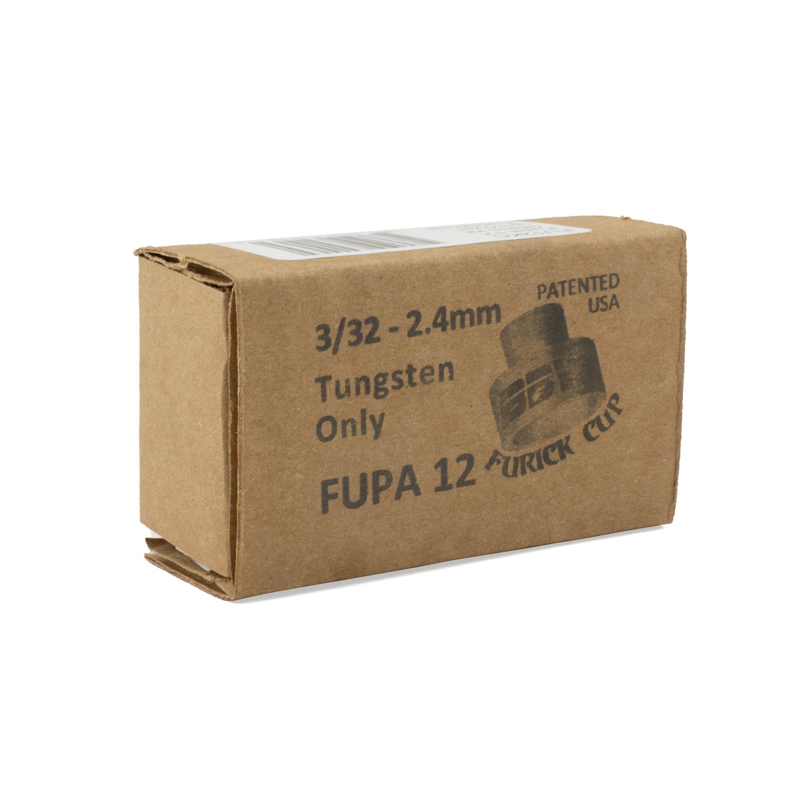 FURICK FU12KC Pyrex TIG CUP 2 Fupa #12 Titanium Ring Kit