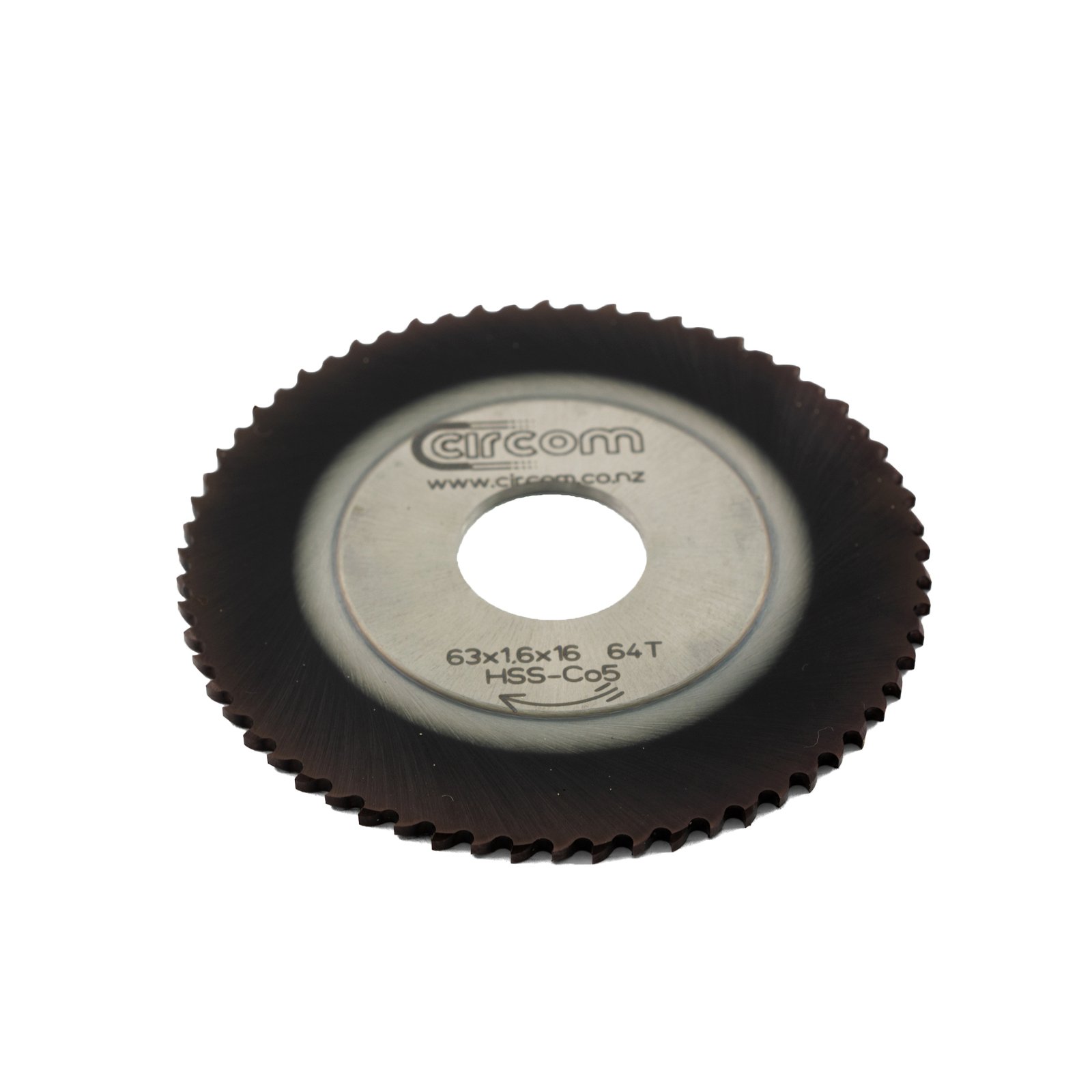 HSS Cutting Saw Blade - 63mm x 1.6mm - TIALN Coated 64 Teeth