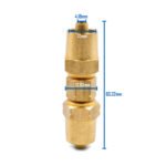 5mm Oxygen LPG Acetylene Screw Hose Joiner LP265 - Image 5
