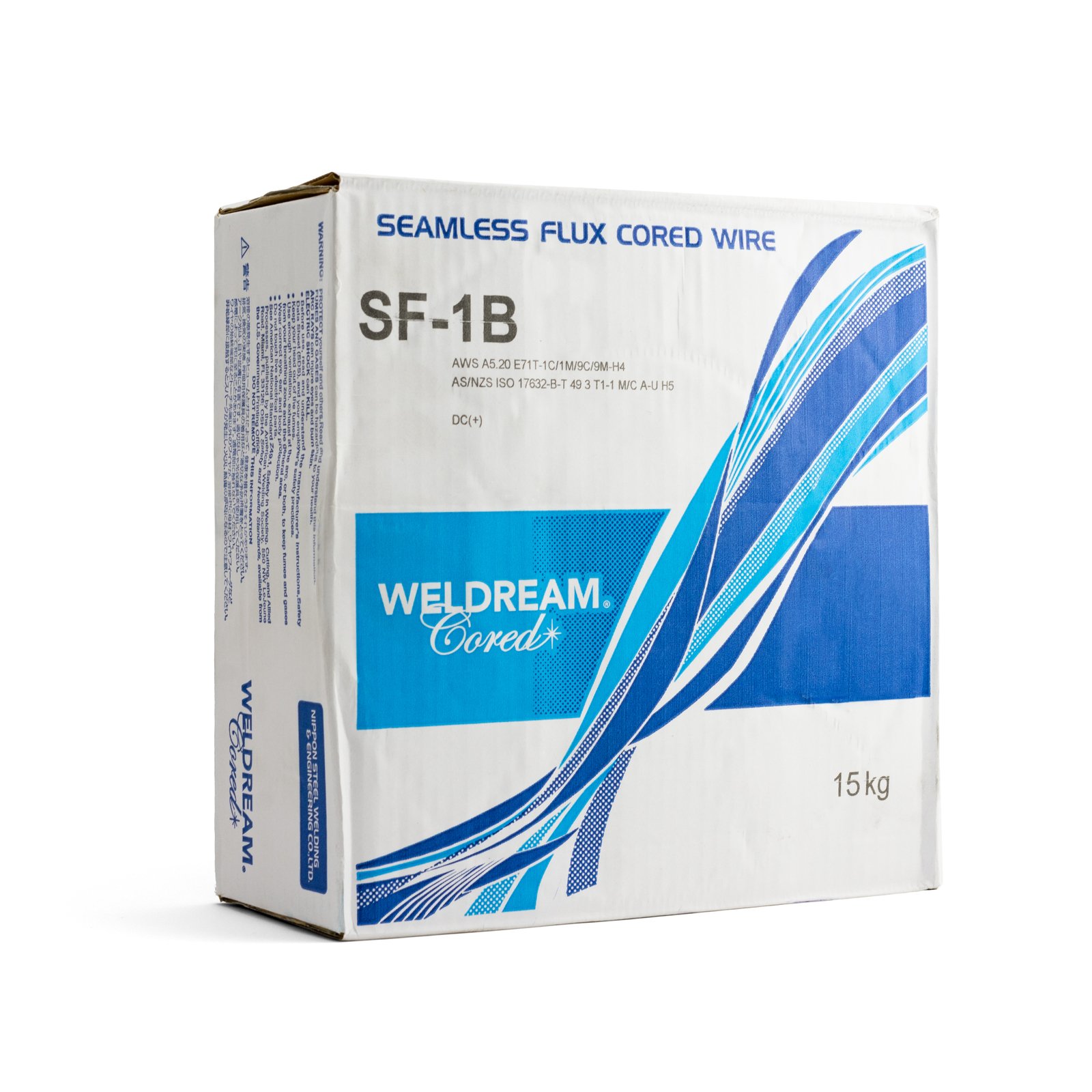 15kg - 1.6mm Nippon Steel SF1B Flux Cored MIG Welding Wire Weldream