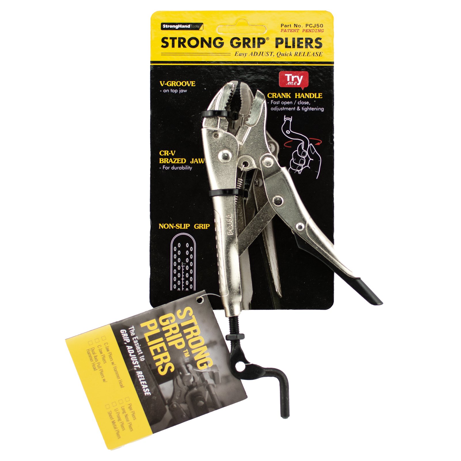 Strong Hand Locking C-Jaw Pliers 180mm Long 26mm Jaw