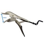 5 x Strong Hand Locking Sheet Metal Pliers 250mm Long with 76mm Jaw - Image 3