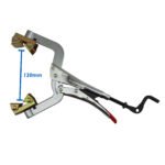 2 x 280mm Strong Hand Locking Pipe Pliers w/Adjustable Swivel V-Pads