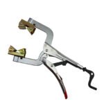 2 x 280mm Strong Hand Locking Pipe Pliers w/Adjustable Swivel V-Pads - Image 6