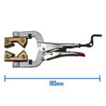 5 x Strong Hand Locking Pipe Pliers 180mm with Adjustable Swivel V-Pads - Image 2