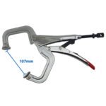 5 Strong Hand 280mm Locking C-Clamp Pliers Swivel Pad - Image 2