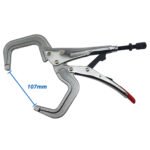 2x Strong Hand 280mm Round End Locking C-Clamp Pliers - Image 2