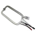 2 Strong Hand 480mm Locking C-Clamp Deep Pliers Swivel Pad