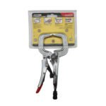 2 x Strong Hand Locking C-Clamp Pliers 165mm Long with Round Ends